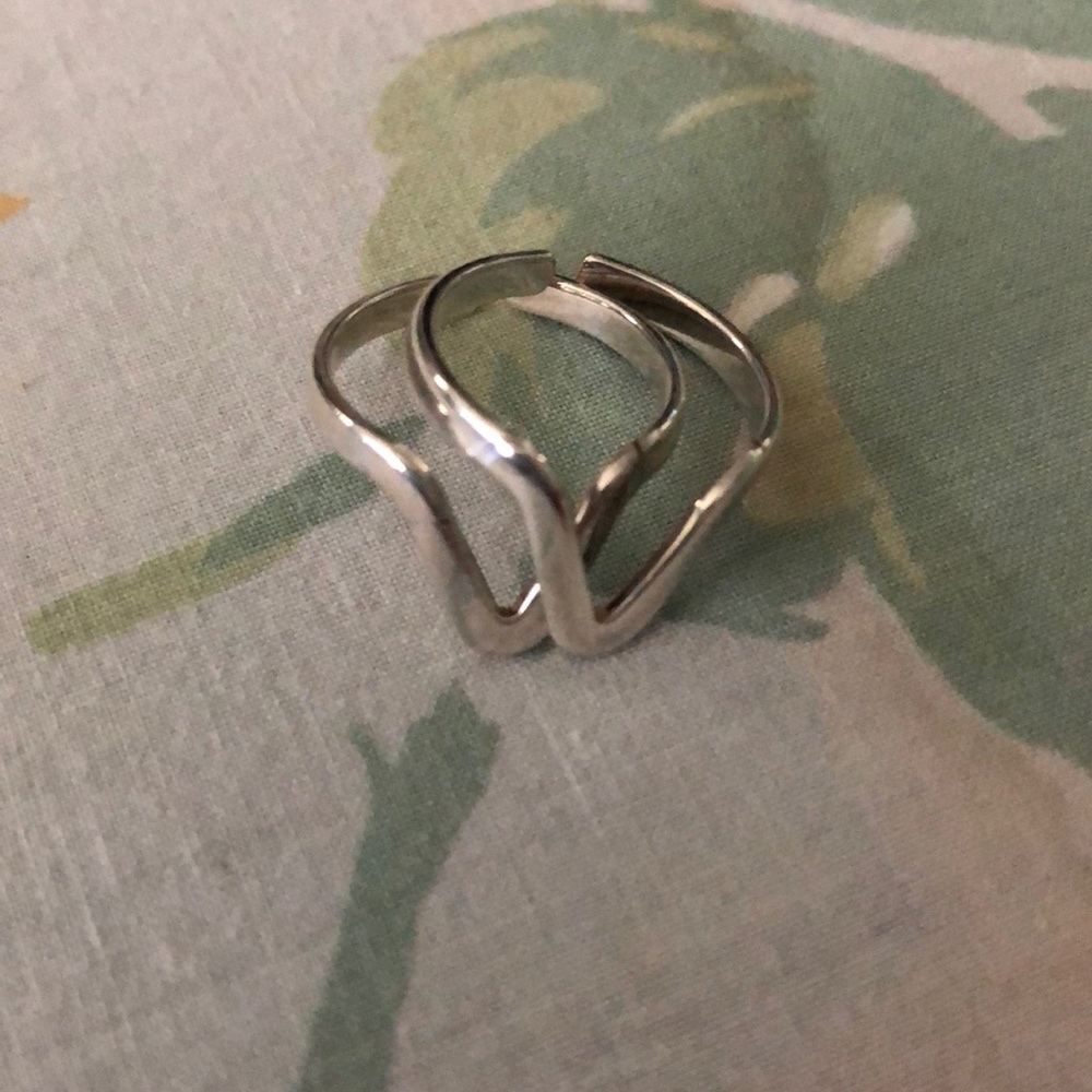 Sterling V-Stackable Rings - image 2